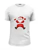 Заказать мужскую футболку в Москве. Футболка базовая Санта Клаус от Jimmy Flash - готовые дизайны и нанесение принтов.