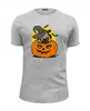 Заказать мужскую футболку в Москве. Футболка базовая Мопс на хэллоуин от printik - готовые дизайны и нанесение принтов.