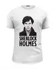 Заказать мужскую футболку в Москве. Футболка базовая Sherlock Holmes от cherdantcev - готовые дизайны и нанесение принтов.