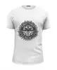 Заказать мужскую футболку в Москве. Футболка базовая Символ солнца от Leichenwagen - готовые дизайны и нанесение принтов.