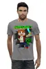 Заказать мужскую футболку в Москве. Футболка базовая Minecraft_ от balden - готовые дизайны и нанесение принтов.