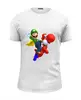 Заказать мужскую футболку в Москве. Футболка базовая Марио от aleks_say - готовые дизайны и нанесение принтов.