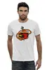 Заказать мужскую футболку в Москве. Футболка базовая Бургермен от PrintGamer  - готовые дизайны и нанесение принтов.