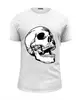 Заказать мужскую футболку в Москве. Футболка базовая Белый череп от ertbkju@mail.ru - готовые дизайны и нанесение принтов.