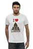 Заказать мужскую футболку в Москве. Футболка базовая Я люблю Лондон от Celluloid - готовые дизайны и нанесение принтов.