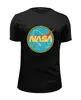 Заказать мужскую футболку в Москве. Футболка базовая NASA винтажный логотип от Павел Павел - готовые дизайны и нанесение принтов.