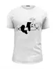 Заказать мужскую футболку в Москве. Футболка базовая Panda от Artem Lobanov - готовые дизайны и нанесение принтов.