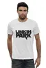 Заказать мужскую футболку в Москве. Футболка базовая Linkin Park logo от alexunder - готовые дизайны и нанесение принтов.