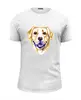 Заказать мужскую футболку в Москве. Футболка базовая Собака от THE_NISE  - готовые дизайны и нанесение принтов.