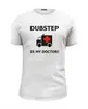 Заказать мужскую футболку в Москве. Футболка базовая Dubstep is my doctor! от Alex Myatezhnik - готовые дизайны и нанесение принтов.