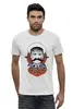 Заказать мужскую футболку в Москве. Футболка базовая Мужик с трубкой от YellowCloverShop - готовые дизайны и нанесение принтов.