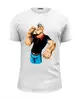 Заказать мужскую футболку в Москве. Футболка базовая Попай/Popeye от vita22 - готовые дизайны и нанесение принтов.