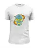 Заказать мужскую футболку в Москве. Футболка базовая Floral Skull от enjoydiving - готовые дизайны и нанесение принтов.