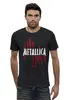 Заказать мужскую футболку в Москве. Футболка базовая Metallica History от prokop7 - готовые дизайны и нанесение принтов.