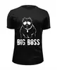 Заказать мужскую футболку в Москве. Футболка базовая Big boss от angelabelokopytova@gmail.com - готовые дизайны и нанесение принтов.