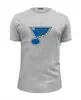 Заказать мужскую футболку в Москве. Футболка базовая St. Louis Blues / NHL USA от KinoArt - готовые дизайны и нанесение принтов.