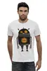 Заказать мужскую футболку в Москве. Футболка базовая Robot  / Робот от crash - готовые дизайны и нанесение принтов.