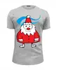 Заказать мужскую футболку в Москве. Футболка базовая Santa от simacheva - готовые дизайны и нанесение принтов.