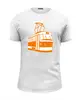 Заказать мужскую футболку в Москве. Футболка базовая Трамвай  от Vinli.shop  - готовые дизайны и нанесение принтов.