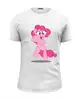 Заказать мужскую футболку в Москве. Футболка базовая Pinkie Pie  от AppleJack_38rus - готовые дизайны и нанесение принтов.