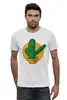 Заказать мужскую футболку в Москве. Футболка базовая Dabbing Cactus от Павел Павел - готовые дизайны и нанесение принтов.