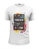 Заказать мужскую футболку в Москве. Футболка базовая Live Forever от хэлен - готовые дизайны и нанесение принтов.