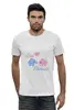Заказать мужскую футболку в Москве. Футболка базовая Love Elephants от cogwheel - готовые дизайны и нанесение принтов.