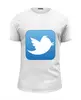 Заказать мужскую футболку в Москве. Футболка базовая Twitter от Jimmy Flash - готовые дизайны и нанесение принтов.