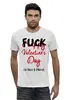 Заказать мужскую футболку в Москве. Футболка базовая К чёрту День Святого Валентина! от geekbox - готовые дизайны и нанесение принтов.