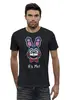 Заказать мужскую футболку в Москве. Футболка базовая Бонни ( Bonnie The Bunny) от cherdantcev - готовые дизайны и нанесение принтов.