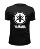 Заказать мужскую футболку в Москве. Футболка базовая YAMAHA от DESIGNER   - готовые дизайны и нанесение принтов.