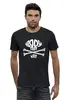 Заказать мужскую футболку в Москве. Футболка базовая Skull X-MAS от balden - готовые дизайны и нанесение принтов.