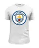 Заказать мужскую футболку в Москве. Футболка базовая Manchester City от Polilog - готовые дизайны и нанесение принтов.