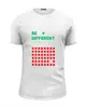 Заказать мужскую футболку в Москве. Футболка базовая Be different от AstArt - готовые дизайны и нанесение принтов.