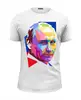 Заказать мужскую футболку в Москве. Футболка базовая Путин от Alexey Kashin - готовые дизайны и нанесение принтов.