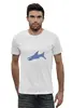 Заказать мужскую футболку в Москве. Футболка базовая акула от Karina Radomskaya - готовые дизайны и нанесение принтов.