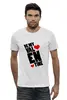 Заказать мужскую футболку в Москве. Футболка базовая Be my Valentine                    от Savara - готовые дизайны и нанесение принтов.