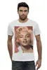 Заказать мужскую футболку в Москве. Футболка базовая Marilyn Monroe red от KinoArt - готовые дизайны и нанесение принтов.
