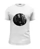 Заказать мужскую футболку в Москве. Футболка базовая Джеймс Дин James Dean с котом от James Dean - готовые дизайны и нанесение принтов.