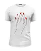 Заказать мужскую футболку в Москве. Футболка базовая Женская рука от Wax  - готовые дизайны и нанесение принтов.