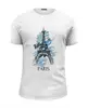Заказать мужскую футболку в Москве. Футболка базовая Эйфелева башня от yuricks - готовые дизайны и нанесение принтов.