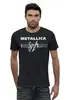 Заказать мужскую футболку в Москве. Футболка базовая Metallica от Leichenwagen - готовые дизайны и нанесение принтов.