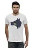 Заказать мужскую футболку в Москве. Футболка базовая Angry Wolf от Polilog - готовые дизайны и нанесение принтов.
