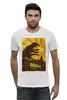 Заказать мужскую футболку в Москве. Футболка базовая Godzilla yellow от KinoArt - готовые дизайны и нанесение принтов.