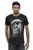 Заказать мужскую футболку в Москве. Футболка базовая Black & Death Metal Art от Leichenwagen - готовые дизайны и нанесение принтов.