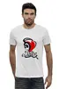 Заказать мужскую футболку в Москве. Футболка базовая Сердце в наушниках  от T-shirt print  - готовые дизайны и нанесение принтов.