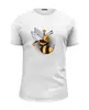Заказать мужскую футболку в Москве. Футболка базовая Злая пчела от ПРИНТЫ ПЕЧАТЬ  - готовые дизайны и нанесение принтов.