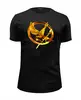 Заказать мужскую футболку в Москве. Футболка базовая THE HUNGER GAMES от Максим - готовые дизайны и нанесение принтов.