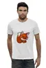 Заказать мужскую футболку в Москве. Футболка базовая Лиса (Fox) от fanart - готовые дизайны и нанесение принтов.