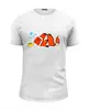 Заказать мужскую футболку в Москве. Футболка базовая Рыба клоун от galkagalka - готовые дизайны и нанесение принтов.